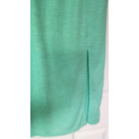 O’Neill Ribbed Tube Top Dress Mint Green Size Medium Beach Dress Side Slit New - Picture 10 of 11